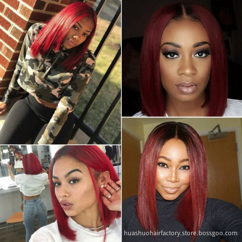 T1b/99J  Color Brazilian Hair Lace Front Body Wave 100 Percent Human Hair Wig For White Wigs